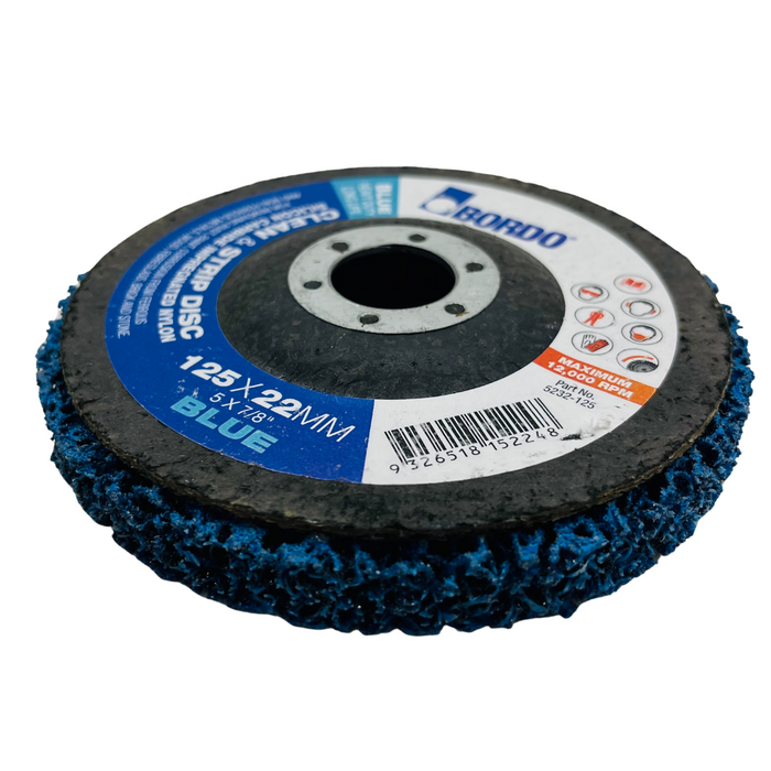 Bordo 125mm Blue (long life) Clean & Strip Disc pack of 10