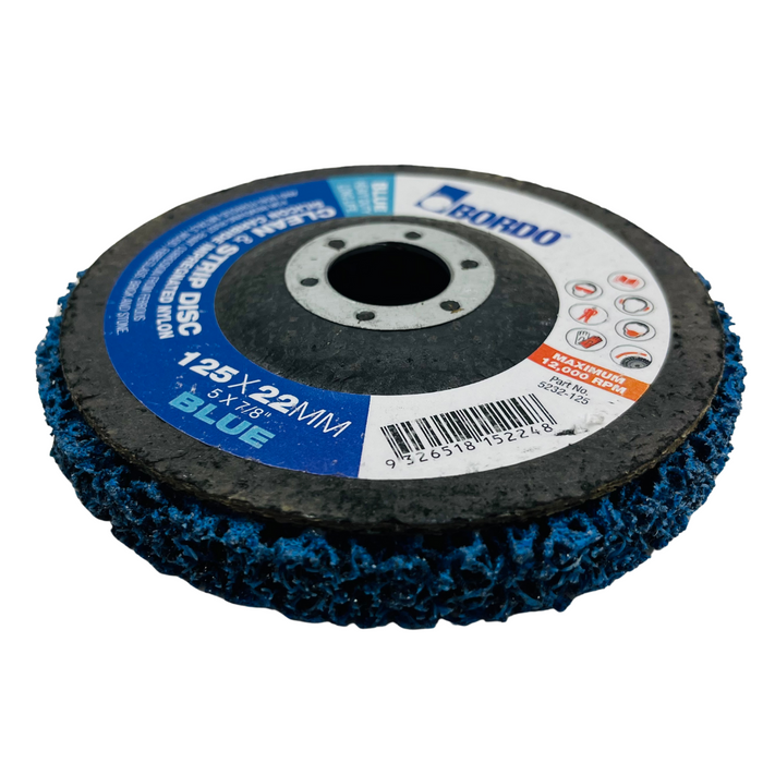 Bordo 178mm Blue (long life) Clean & Strip Disc pack of 10