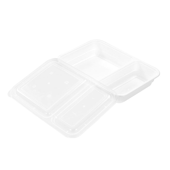 Lemon & Lime REUSABLE FOOD PREP CONTAINER 2 SECTION 10PK 850ML