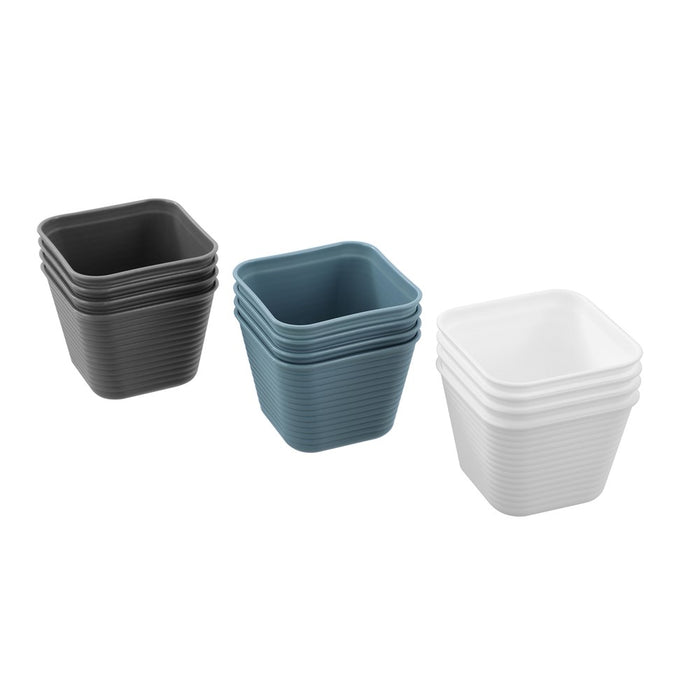 Boxsweden Flexible Organiser Tray 4Pk 8X8X6.5Cm