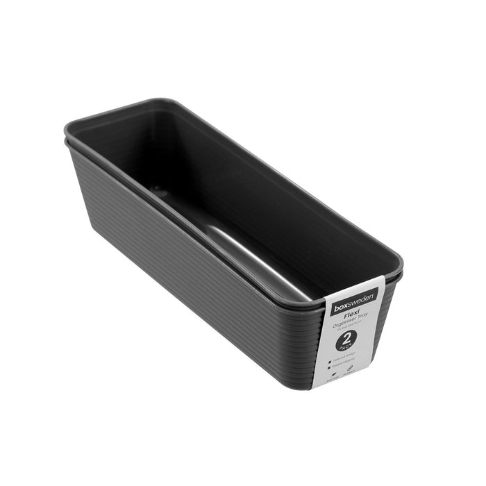 Boxsweden Flexible Organiser Tray 2Pk 25.5X8.5X6.5Cm