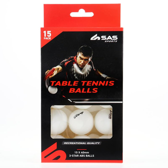 Table Tennis Balls 15pk ABS