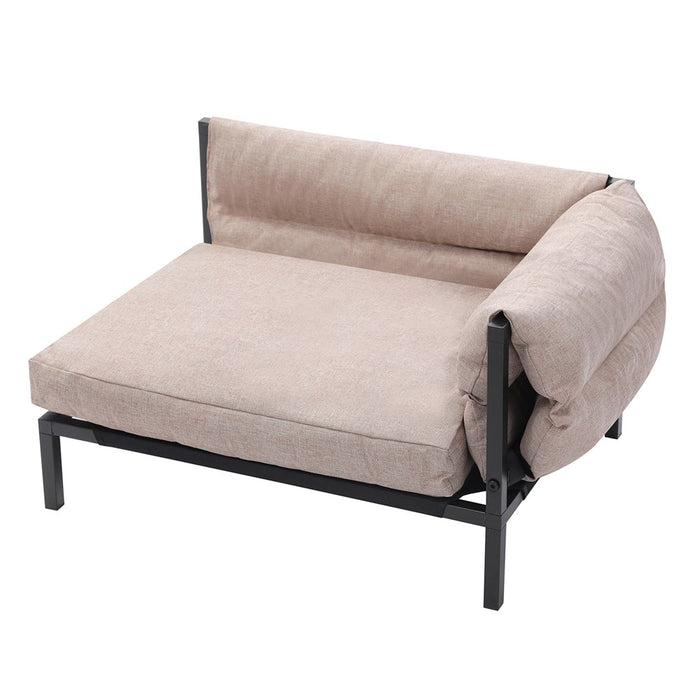 Paws & Claws ELEVATED SOFA PET BED MED 64.5X49X38.5CM LINEN BEIGE