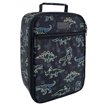 INS. JUNIOR LUNCH BAG NEON DINOSAURS
