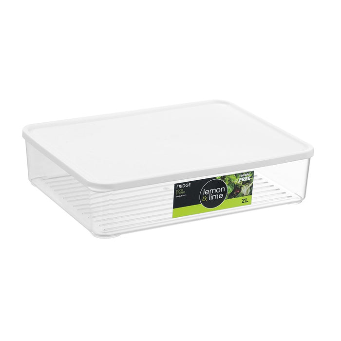 Lemon & Lime FRIDGE FOOD STORER 2L 24 x 18 x 5.6 cm