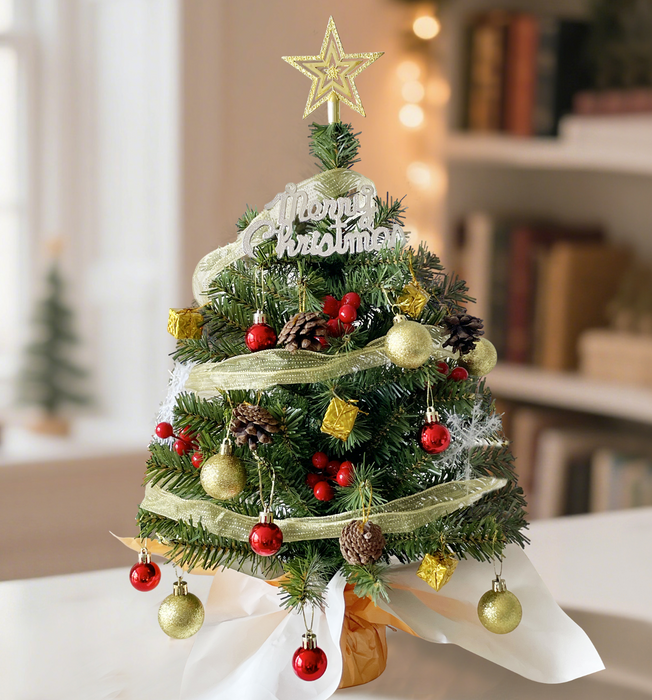 JPM Small Christmas Tree 22inch perfect choice for small apartments, dorm rooms, offices, or anyone living alone