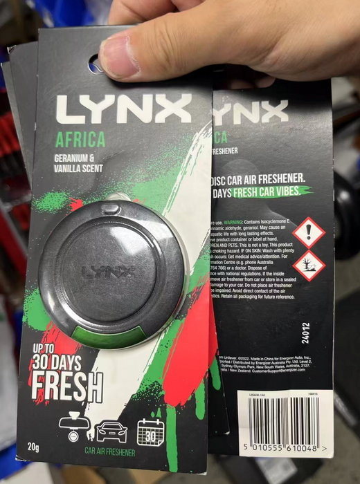 Lynx Africa Air Freshener: Bring Home the Iconic Scent of Confidenc