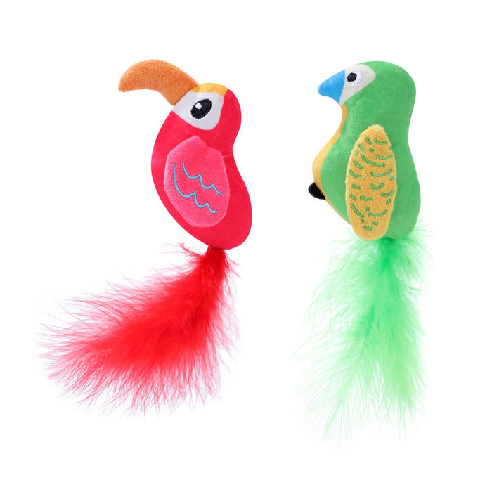 Paws & Claws CARA CAT PLUSH BIRD 17X10X3.5CM