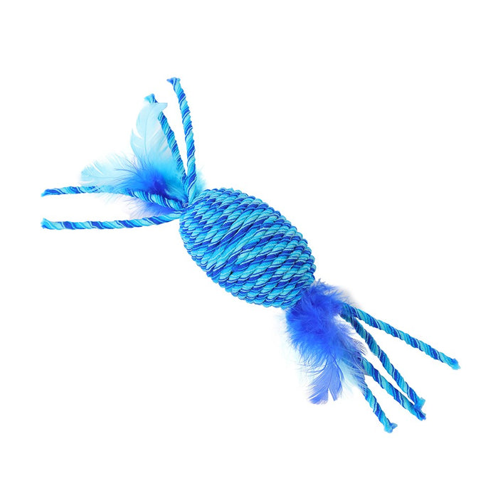 Paws & Claws CARA CAT STRETCHY NEON 2PK CAT TOY 7X3X3CM