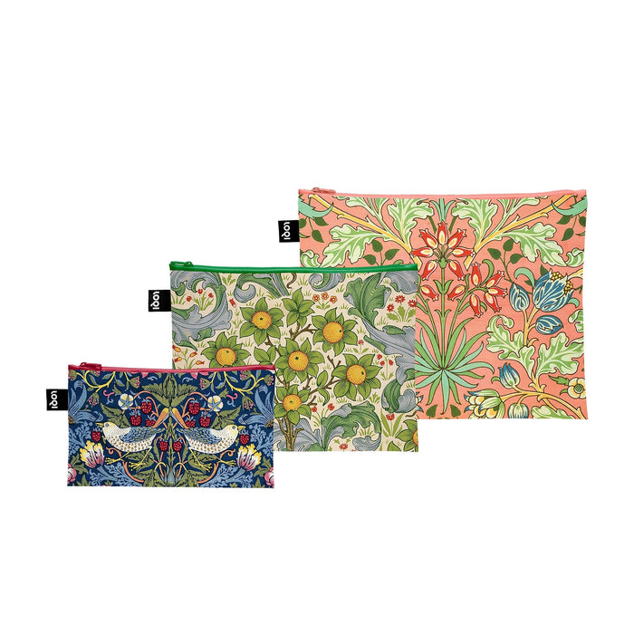 LOQI William Morris Zip Pockets Multi-Coloured