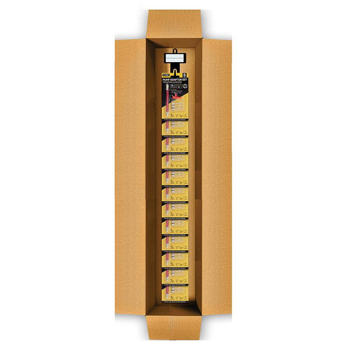 Pump Adaptor Inflating Needle Set 5pc (Kit Includes 3 Ball Needles, 1 x Inflatable Adaptor and 1 x Pump Connector Hose)