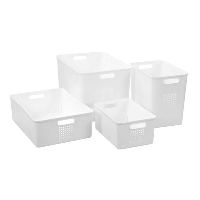 Boxsweden Levi Storage Basket Tall 8.5L 26X18X23.5Cm White