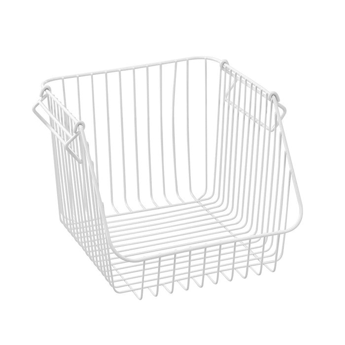 Boxsweden Toska Wire Stacking Basket 30X29X21.5Cm White