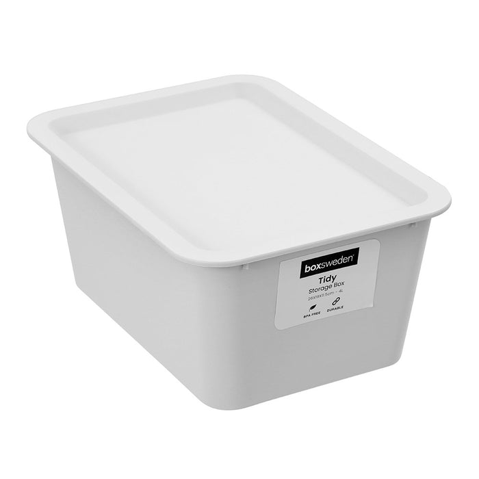 Boxsweden Tidy Storage Box Lidded 4L 26X19X11.5Cm