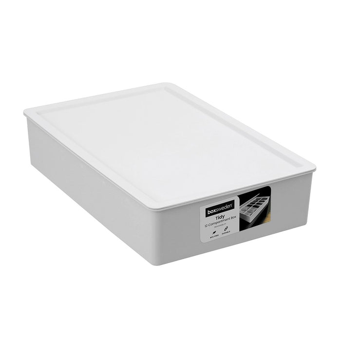 Boxsweden Tidy 12 Compartment Box Lidded 36X24X8Cm