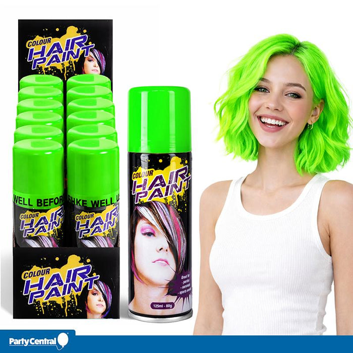 Hair Spray Colour Fluro 125ml Green