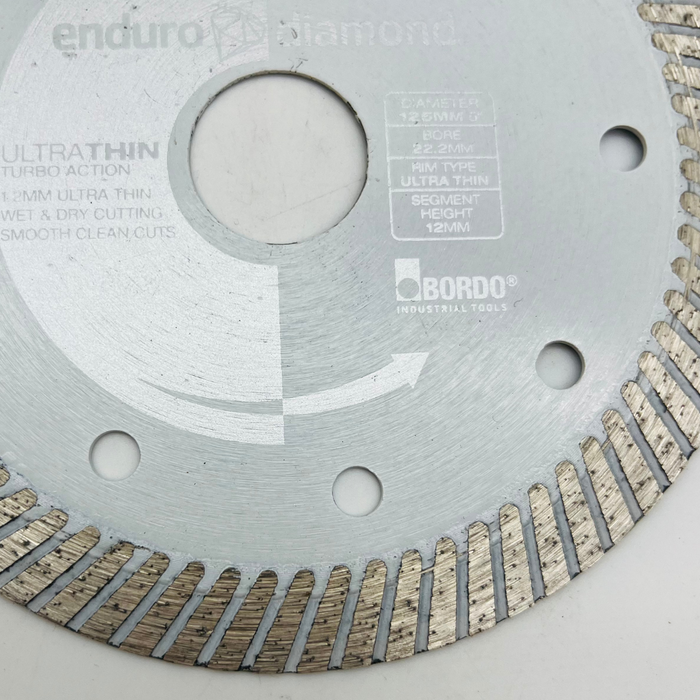 Bordo 125mm Ultra Thin Turbo Diamond Blade