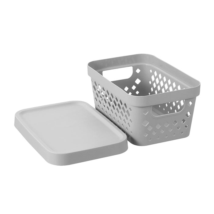 Boxsweden Boxsweden Diamond Storage Basket Lidded 4L 26X18X12.5Cm