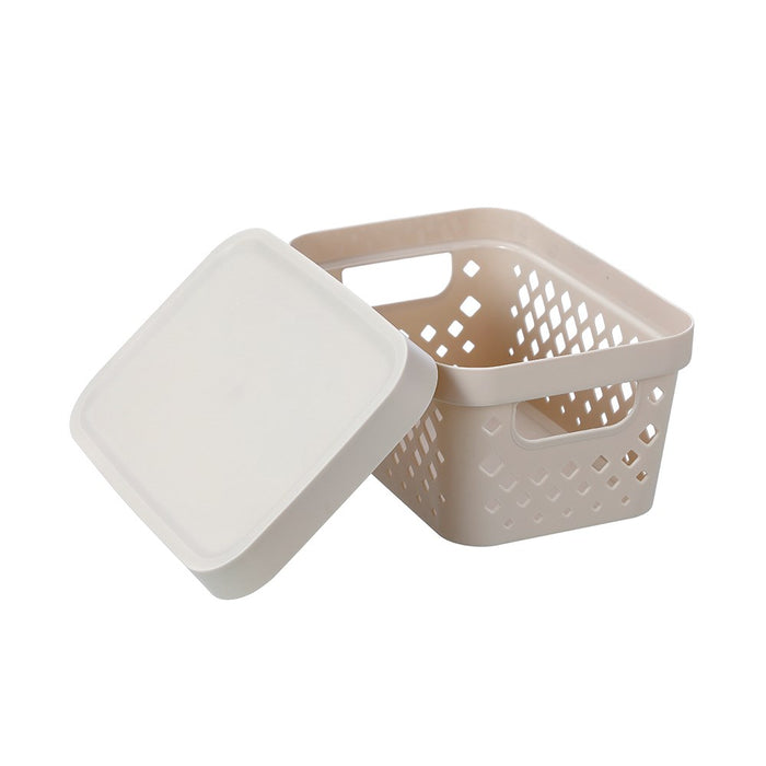 Boxsweden Boxsweden Diamond Storage Basket Lidded 4L 26X18X12.5Cm
