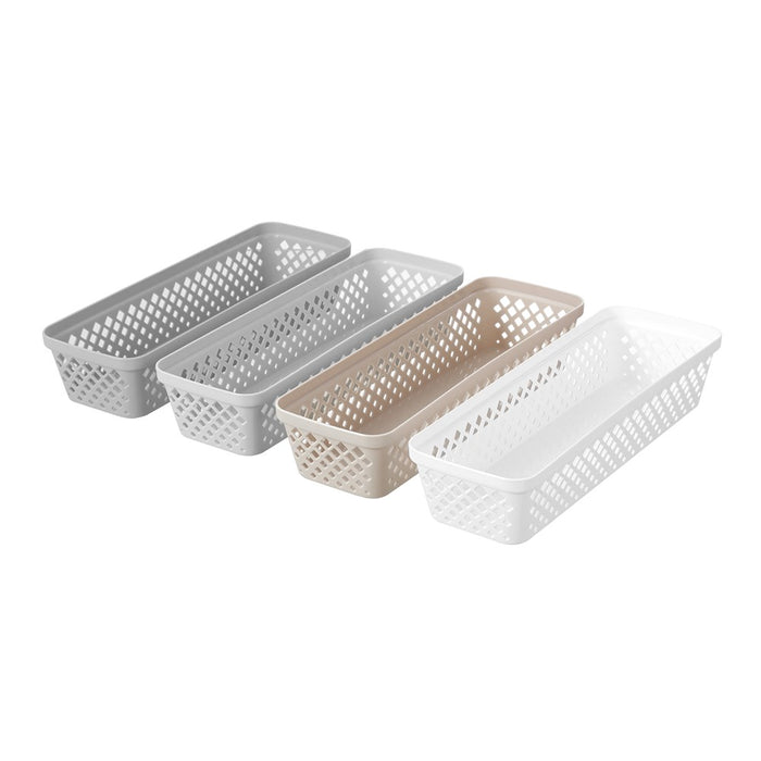 Boxsweden Boxsweden Diamond Organiser Tray 33X11X6.5Cm White