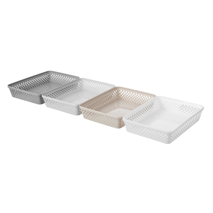Boxsweden Boxsweden Diamond Organiser Tray 33X24X6.5Cm White