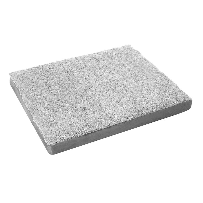 Paws & Claws ORTHOPEDIC PET BED GREY SUEDE 100X80X10CM