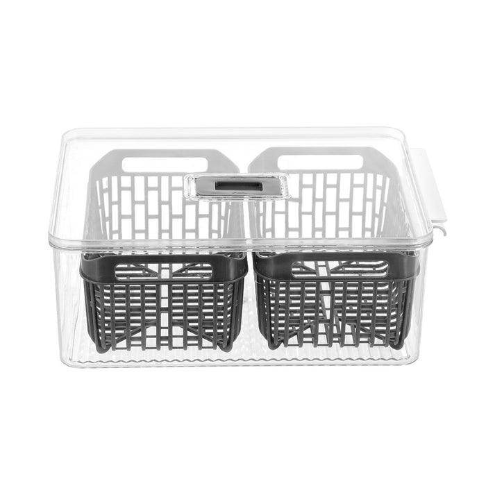 Lemon & Lime CRYSTAL DUAL VEGETABLE STORER 4L 32.5X22.5X12.5CM
