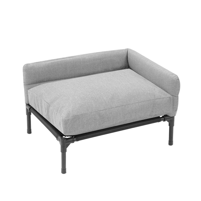 Paws & Claws ELEVATED SOFA PET BED MED 64.5X49X38.5CM LINEN GREY