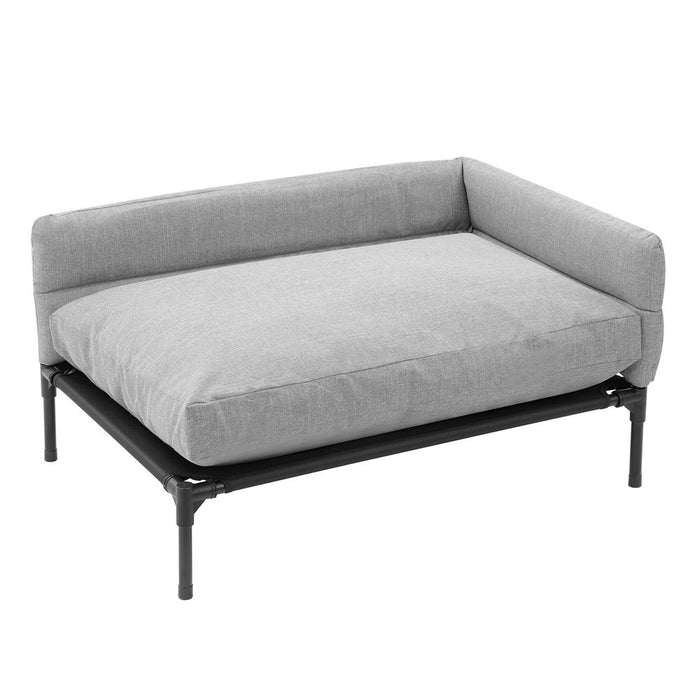 Paws & Claws ELEVATED SOFA PET BED LGE 93.5X63X48CM LINEN GREY