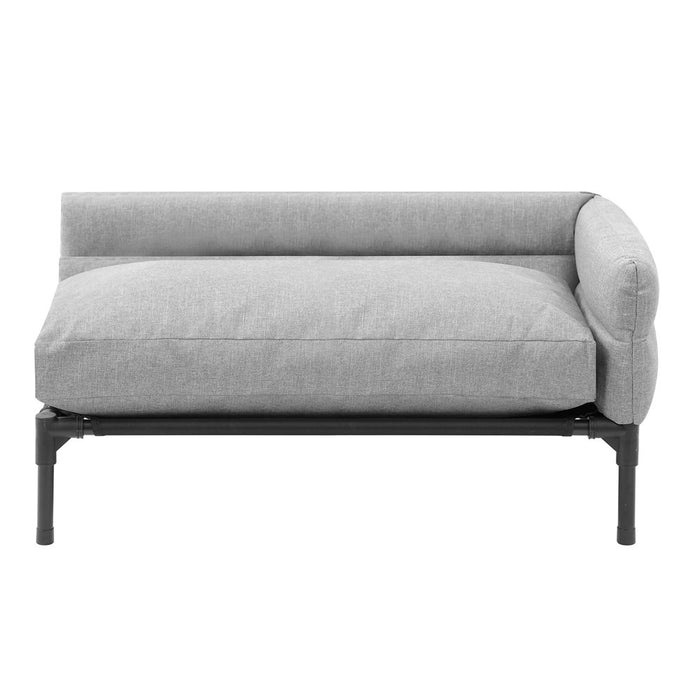 Paws & Claws ELEVATED SOFA PET BED LGE 93.5X63X48CM LINEN GREY