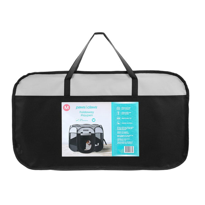 Paws & Claws PET FOLDAWAY PLAY PEN MED 91X91X63CM