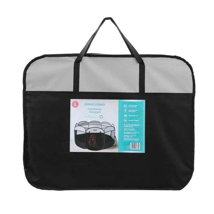 Paws & Claws PET FOLDAWAY PLAY PEN LGE 136X136X63CM