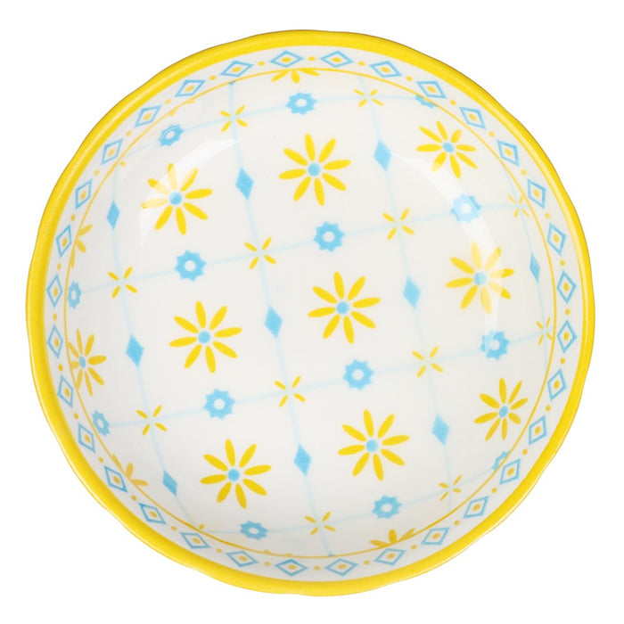 Lemon & Lime MOROCCAN DECO CERAMIC PINCH BOWL 10X2.5CM