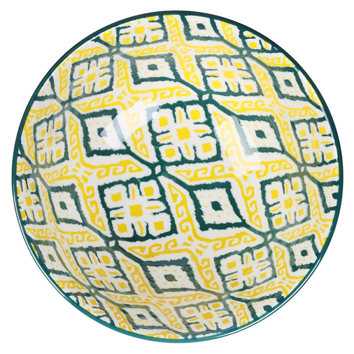 Lemon & Lime MOROCCAN DECO CERAMIC SERVING BOWL 15.5CM