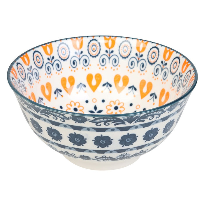 Lemon & Lime MOROCCAN DECO CERAMIC SERVING BOWL 15.5CM