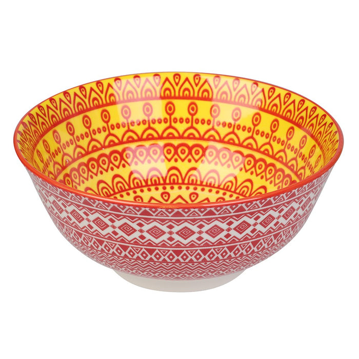 Lemon & Lime MOROCCAN DECO CERAMIC SERVING BOWL 18CM