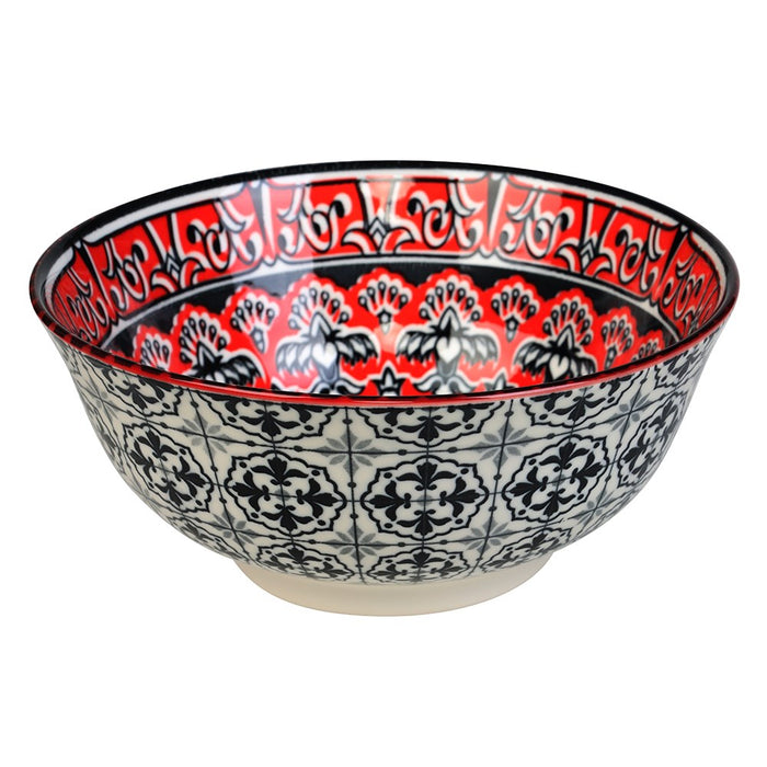 Lemon & Lime MOROCCAN DECO CERAMIC SERVING BOWL 18CM