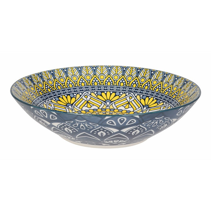 Lemon & Lime MOROCCAN DECO CERAMIC SERVING BOWL 23X6CM