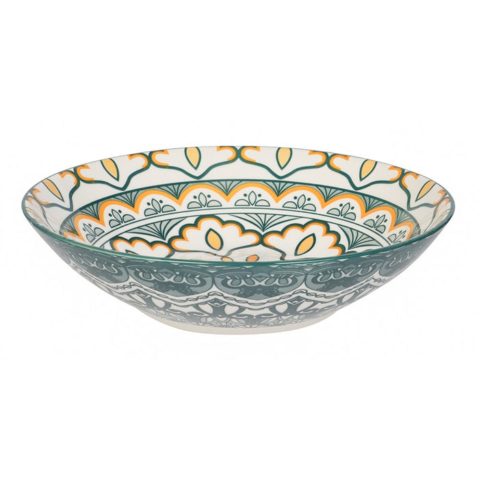 Lemon & Lime MOROCCAN DECO CERAMIC SERVING BOWL 23X6CM
