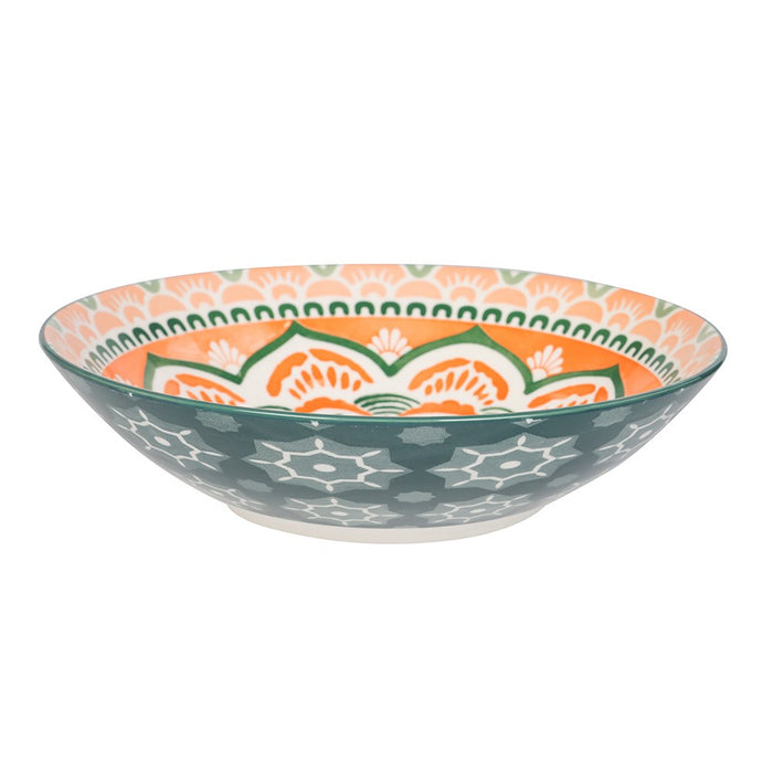 Lemon & Lime MOROCCAN DECO CERAMIC SERVING BOWL 23X6CM