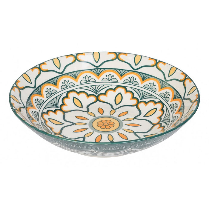 Lemon & Lime MOROCCAN DECO CERAMIC SERVING BOWL 23X6CM