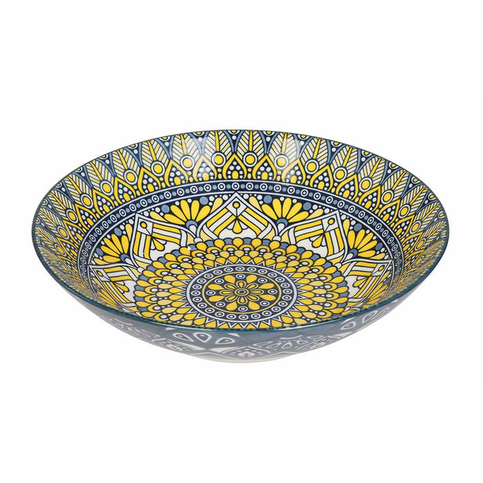 Lemon & Lime MOROCCAN DECO CERAMIC SERVING BOWL 23X6CM