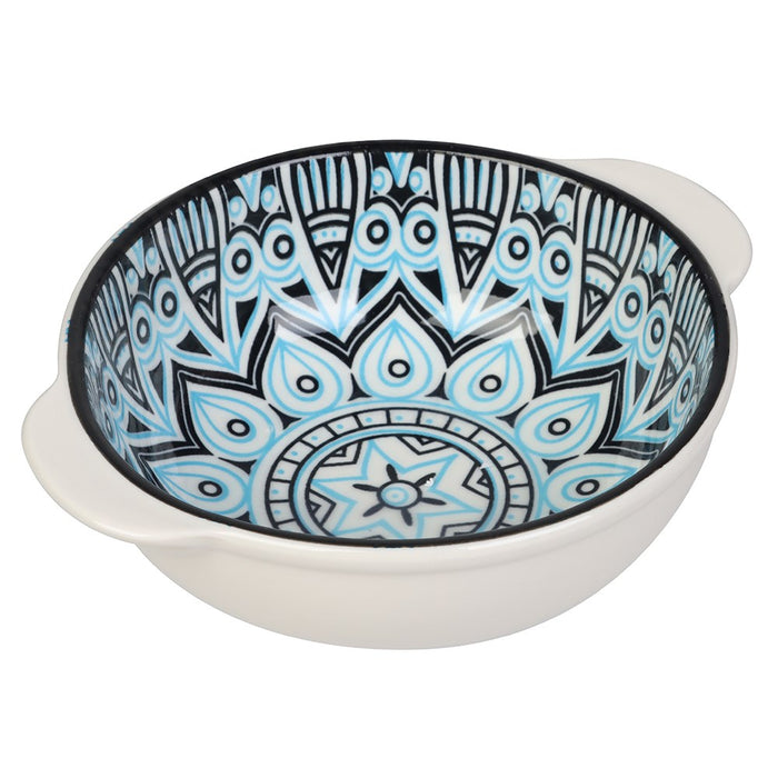Lemon & Lime MOROCCAN DECO CERAMIC HANDLED BOWL 16X13.5X5CM