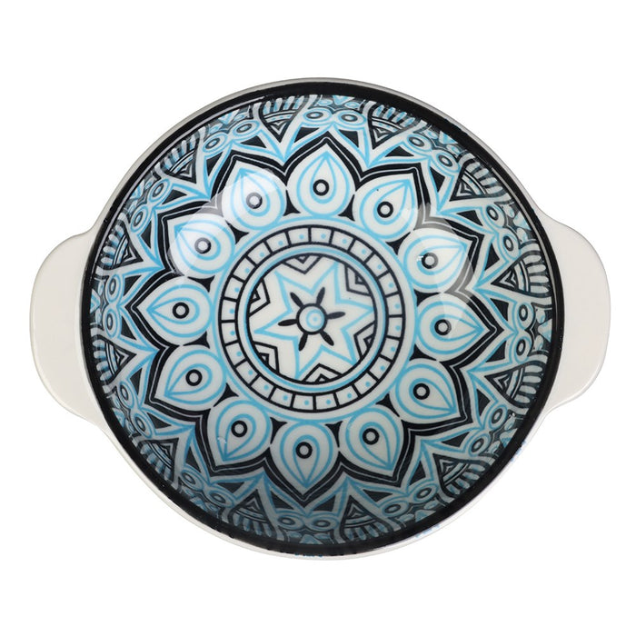 Lemon & Lime MOROCCAN DECO CERAMIC HANDLED BOWL 16X13.5X5CM