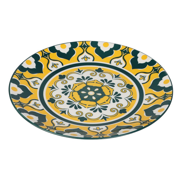 Lemon & Lime MOROCCAN DECO CERAMIC SIDE PLATE 19CM