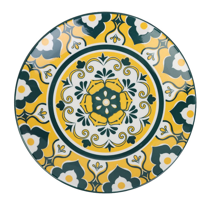 Lemon & Lime MOROCCAN DECO CERAMIC SIDE PLATE 19CM