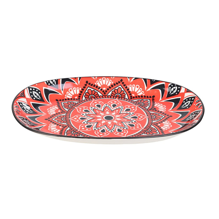 Lemon & Lime MOROCCAN DECO CERAMIC OVAL PLATTER 24X15.5CM
