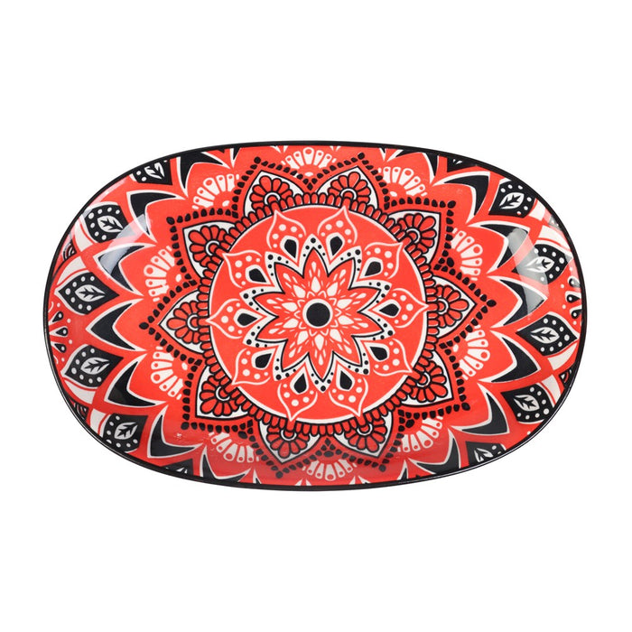 Lemon & Lime MOROCCAN DECO CERAMIC OVAL PLATTER 24X15.5CM
