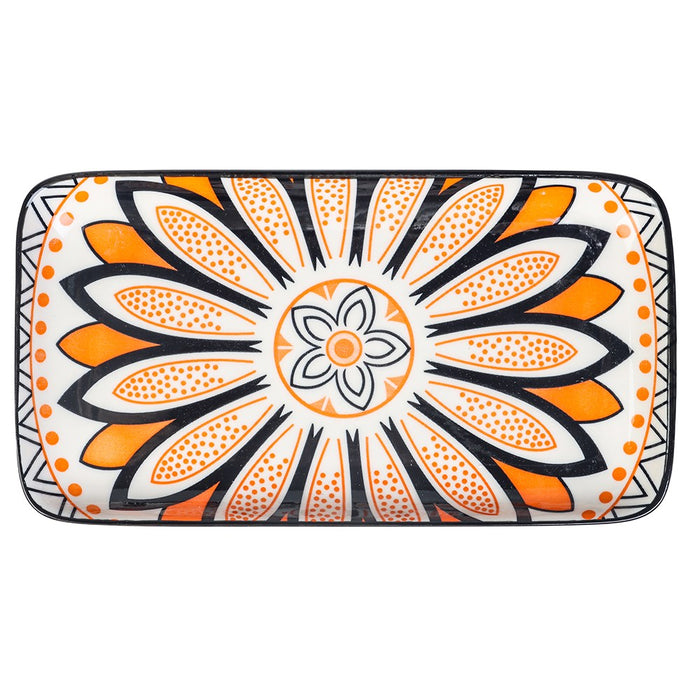 Lemon & Lime MOROCCAN DECO CERAMIC RECT PLATTER 20.5X11CM