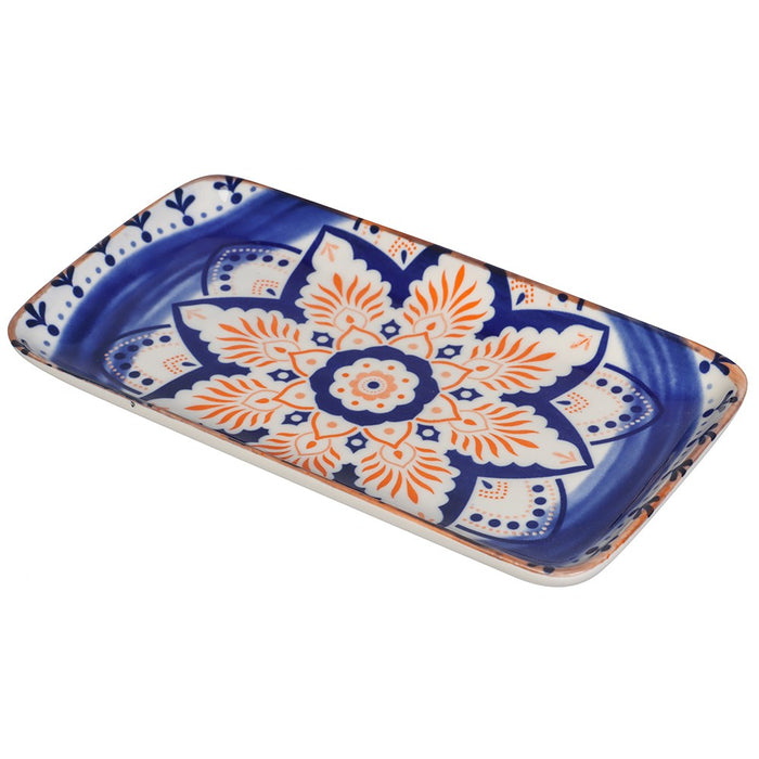 Lemon & Lime MOROCCAN DECO CERAMIC RECT PLATTER 20.5X11CM